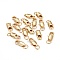 Rack Plating Brass Lobster Claw Clasps with Jump Rings, Cadmium Free & Nickel Free & Lead Free, Real 18K Gold Plated, 9x4mm