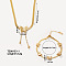Elegant Butterfly 304 Stainless Steel Bracelets & Necklaces Jewelry Set for Chic and Stylish Look, Golden