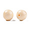 Resin Beads, Imitation Gemstone, Round, Bisque, 12x11.5mm, Hole: 1.5~3mm