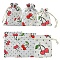 18Pcs 3 Styles Burlap Packing Pouches, Drawstring Bags, Red, 8.7~18x7~13.3cm, 6pcs/style