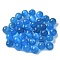 Cat Eye Beads, Round, for Half Drilled Beads, Cornflower Blue, 8mm, Hole: 1mm