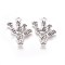Tibetan Style Zinc Alloy Pendants, Cactus, Antique Silver, 23.5x19x2.5mm, Hole: 1.8mm
