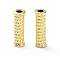 Rack Plating Alloy Tube Beads, Long-Lasting Plated, Lead Free & Cadmium Free, Real 18K Gold Plated, 13~13.5x4~4.5mm, Hole: 2mm