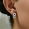 Elegant 925 Silver Earrings with Zirconia for Women's Daily Wear