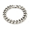 Non-Tarnish 201 Stainless Steel Curb Chain Bracelet for Men Women, Stainless Steel Color, 8-1/2 inch(21.7cm)