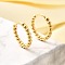 Rack Plating Round Brass Hoop Earrings for Women, Cadmium Free & Lead Free, Long-Lasting Plated, Real 18K Gold Plated, 16~17x2.5mm