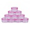 3G Plastic Empty Portable Facial Cream Jar, Refillable Cosmetic Containers, with Screw Lid, Deep Pink, 2.9x1.6cm, Capacity: 3g