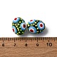 Стеклянные эмалевые бусины&nbsp;GLAA-C038-01F-4