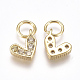 Латунные микро проложить кубического циркония подвески ZIRC-F111-08G-04-2