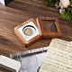 Квадратные ящики для хранения монет из черного ореха CON-WH0099-62B-4