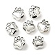 Тибетский стиль сплава цинка собака Прайнтс европейские бисер&nbsp;LS-X-MPDL-R038-008AS-RS-1