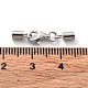 Антикоррозийные застежки-клешни из стерлингового серебра 925 шт. STER-P055-03D-P-3