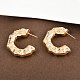 Латунь серьги EJEW-H168-01G-2