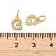Латунные микро проложить кубического циркония подвески KK-M273-02G-G-3