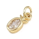 Фрукты латунные микропаве кубические циркониевые подвески KK-Z123-21G-01-2