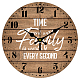 Настенные часы с принтом из мдф HJEW-WH0058-008-1