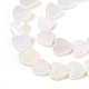 Нити бусин из натуральных пресноводных раковин с гальваническим покрытием SSHEL-T017-30-3