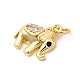 Латунные микро проложить кубического циркония подвески KK-Z135-04G-01-2