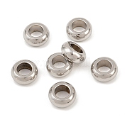 Бусины-рондель из нержавеющей стали с большим отверстием STAS-Q175-02