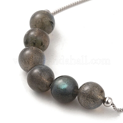 Браслеты-слайдеры из стерлингового серебра 925 с родиевым покрытием BJEW-P303-02P