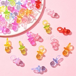 50шт прозрачные акриловые подвески&nbsp;TACR-YW0003-25