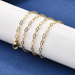 Ожерелья из латунной цепочки с арахисовым звеном NJEW-M108-37G