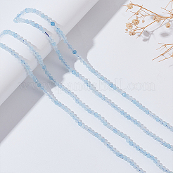 2 нити натуральных аквамариновых бусин нити G-ME0001-18