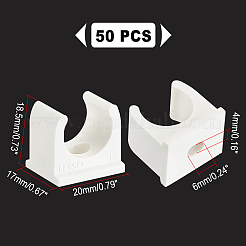 Зажим для вешалок из пластиковой трубы из пвх&nbsp;FIND-WH0113-01