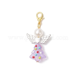 Подвесные стеклянные украшения в виде ангела на рождественскую елку&nbsp;HJEW-JM04346