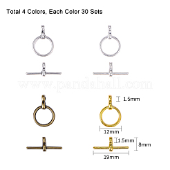 Застежки тоггл в тибетском стиле  TIBE-PH0004-94