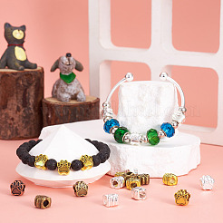 Европейские сплавочные бусины тибетского стиля &nbsp;MPDL-TA0001-03-RS