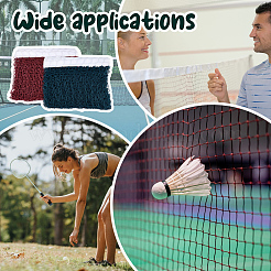 2 шт. 2-х цветная переносная полиэстеровая сетка для бадминтона AJEW-NB0006-65