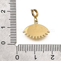 Подвеска из нержавеющей стали 304 со стразами STAS-H202-13G-01