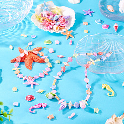 200 г акриловые бусины в стиле «океан»&nbsp;SACR-TA0001-48