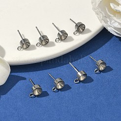 Серьги-гвоздики из нержавеющей стали 201&nbsp;LS-X-STAS-S041-08