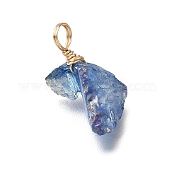 Гальванизированные натуральные кварцевые подвески PALLOY-JF04374-02