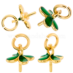 40 шт. латунные эмалированные скобы для крепления колышков&nbsp;KK-BBC0020-33