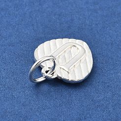 925 серебряное сердце с заглавными буквами STER-S009-13U-S