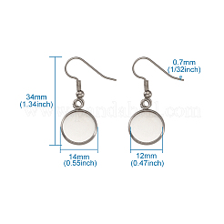 Серьга нержавеющей стали крючки STAS-TA0004-02A