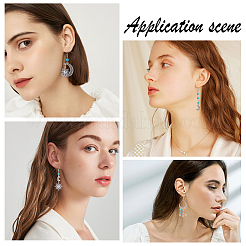 Набор для самостоятельного изготовления сережек в виде луны и звезды DIY-SC0020-19