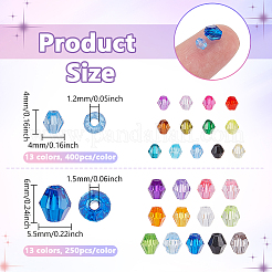 8450шт 2 стиля прозрачные акриловые бусины&nbsp;TACR-PH0001-84