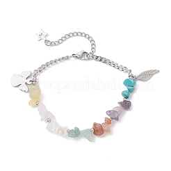 Браслеты из бусин с натуральными и синтетическими драгоценными камнями BJEW-JB12532-02