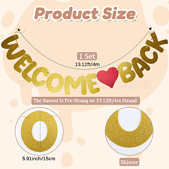 Бумага добро пожаловать назад вопрос баннер DIY-WH20001-89D