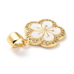 Латунные микро проложить кубического циркония подвески&nbsp;ZIRC-H120-02A-G