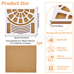 Доска для дизайна из деревянных бусин TOOL-WH0052-06