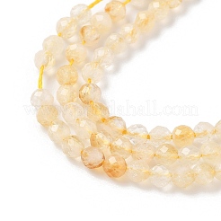 Природный цитрин бисер нитей G-L622-C05-3mm-B