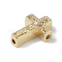 Покрытие стойки латунь микропаве прозрачные кубические циркониевые бусины KK-A220-23A-G