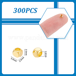 300 шт. латунные разделительные бусины&nbsp;FIND-UN0015-46G