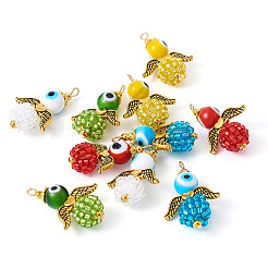 10 шт. 5-х цветные стеклянные бусины&nbsp;FIND-TA0005-74