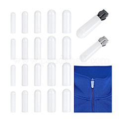 25 шт. силиконовые защитные накладки на бегунки молний&nbsp;AJEW-WH0752-108